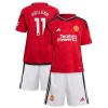 Original Trikotsatz Manchester United Hojlund 11 Heimtrikot 2023-24 Für Kinder